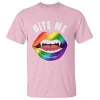 Vampire Gay T Shirt Bite Me Funny Halloween Spooky LGBT - Wonder Print Shop