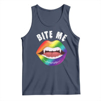 Vampire Gay Tank Top Bite Me Funny Halloween Spooky LGBT