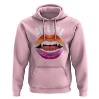 Vampire Lesbian Hoodie Bite Me Funny Halloween Spooky LGBT