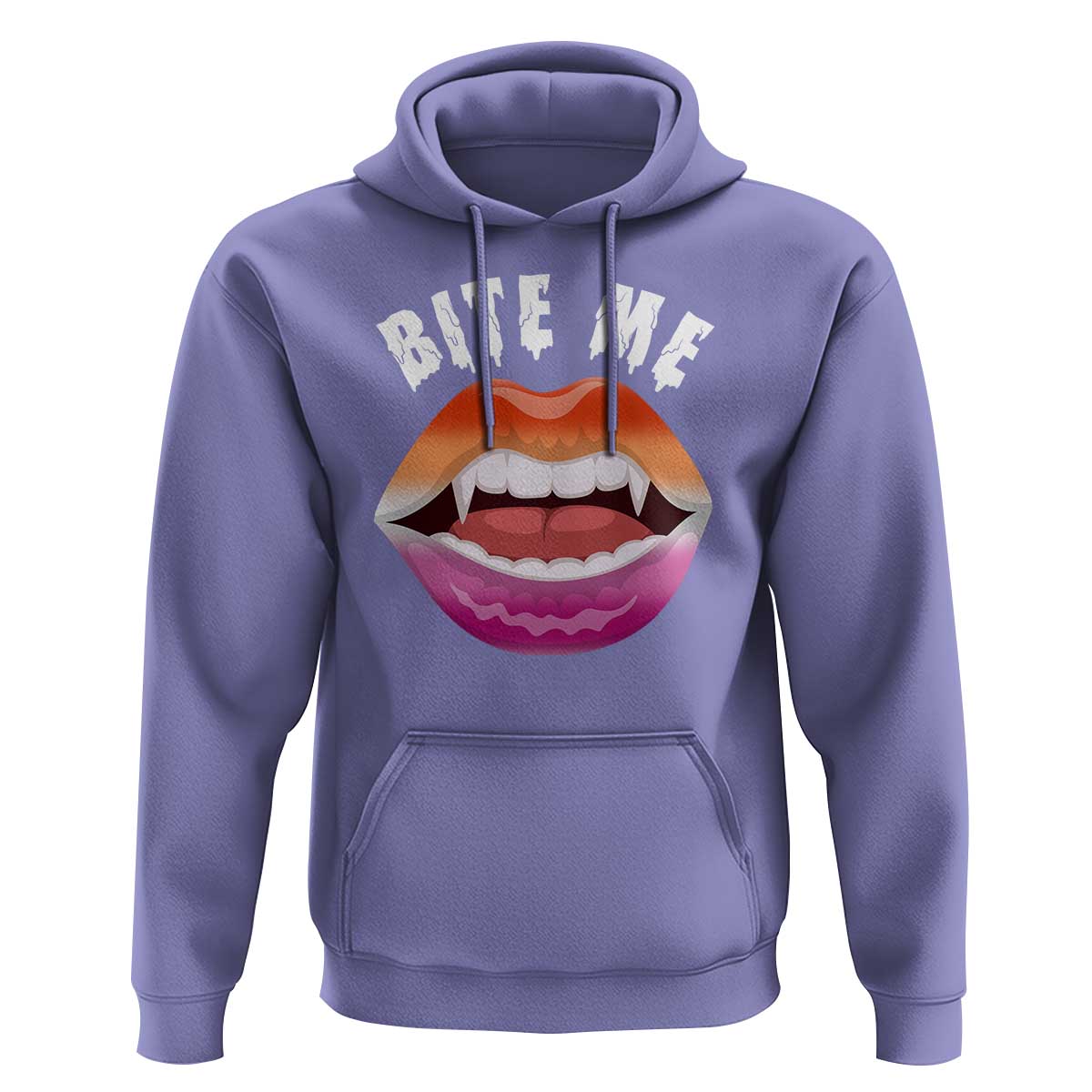 Vampire Lesbian Hoodie Bite Me Funny Halloween Spooky LGBT