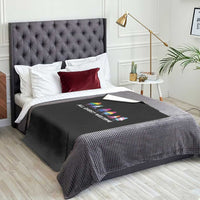 Funny Halloween Throw Blanket All Ghost Welcome Cute Ghost Rainbow - Wonder Print Shop