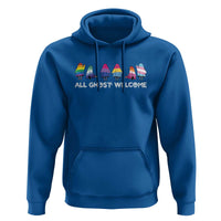 Funny Halloween Hoodie All Ghost Welcome Cute Ghost Rainbow