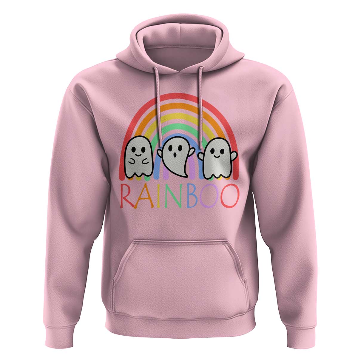 Funny Halloween Hoodie Rainboo Cute Ghost Rainbow