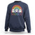 Funny Halloween Sweatshirt Rainboo Cute Ghost Rainbow - Wonder Print Shop