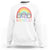 Funny Halloween Sweatshirt Rainboo Cute Ghost Rainbow - Wonder Print Shop