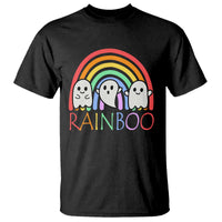 Funny Halloween T Shirt Rainboo Cute Ghost Rainbow - Wonder Print Shop