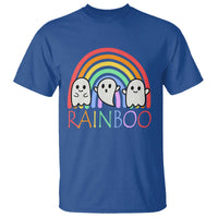 Funny Halloween T Shirt Rainboo Cute Ghost Rainbow - Wonder Print Shop