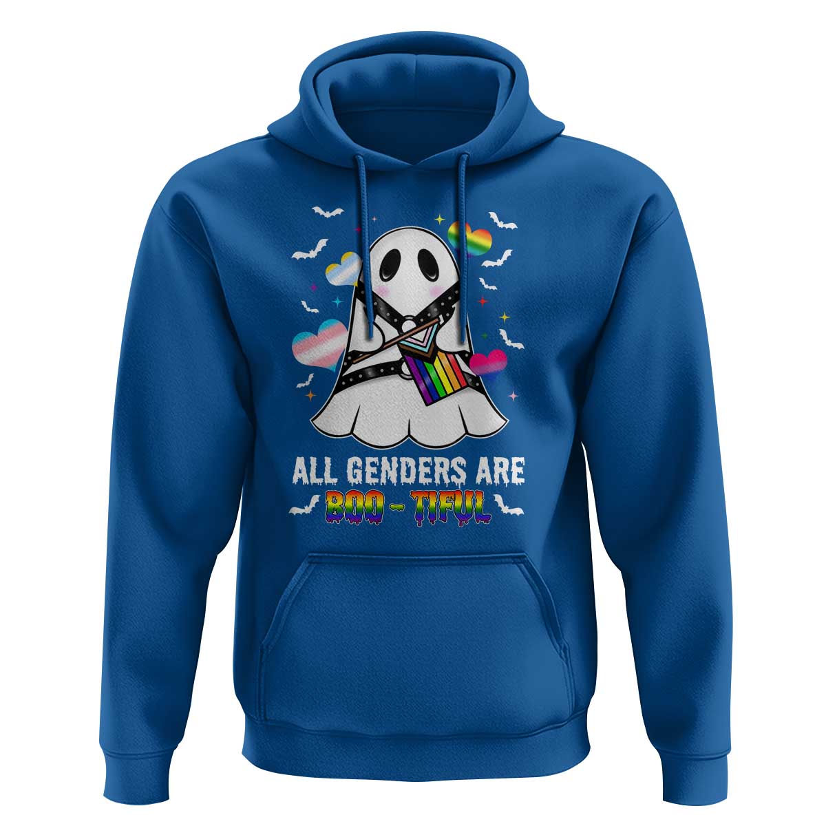Funny Halloween LGBT Hoodie All Genders Are Bootiful Rainbow Flag