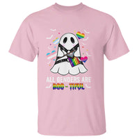 Funny Halloween LGBT T Shirt All Genders Are Bootiful Rainbow Flag - Wonder Print Shop