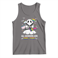 Funny Halloween LGBT Tank Top All Genders Are Bootiful Rainbow Flag