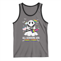 Funny Halloween LGBT Tank Top All Genders Are Bootiful Rainbow Flag