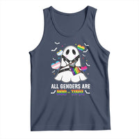 Funny Halloween LGBT Tank Top All Genders Are Bootiful Rainbow Flag