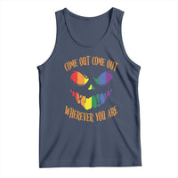 Funny Halloween LGBT Tank Top Come Out Wherever You Are
