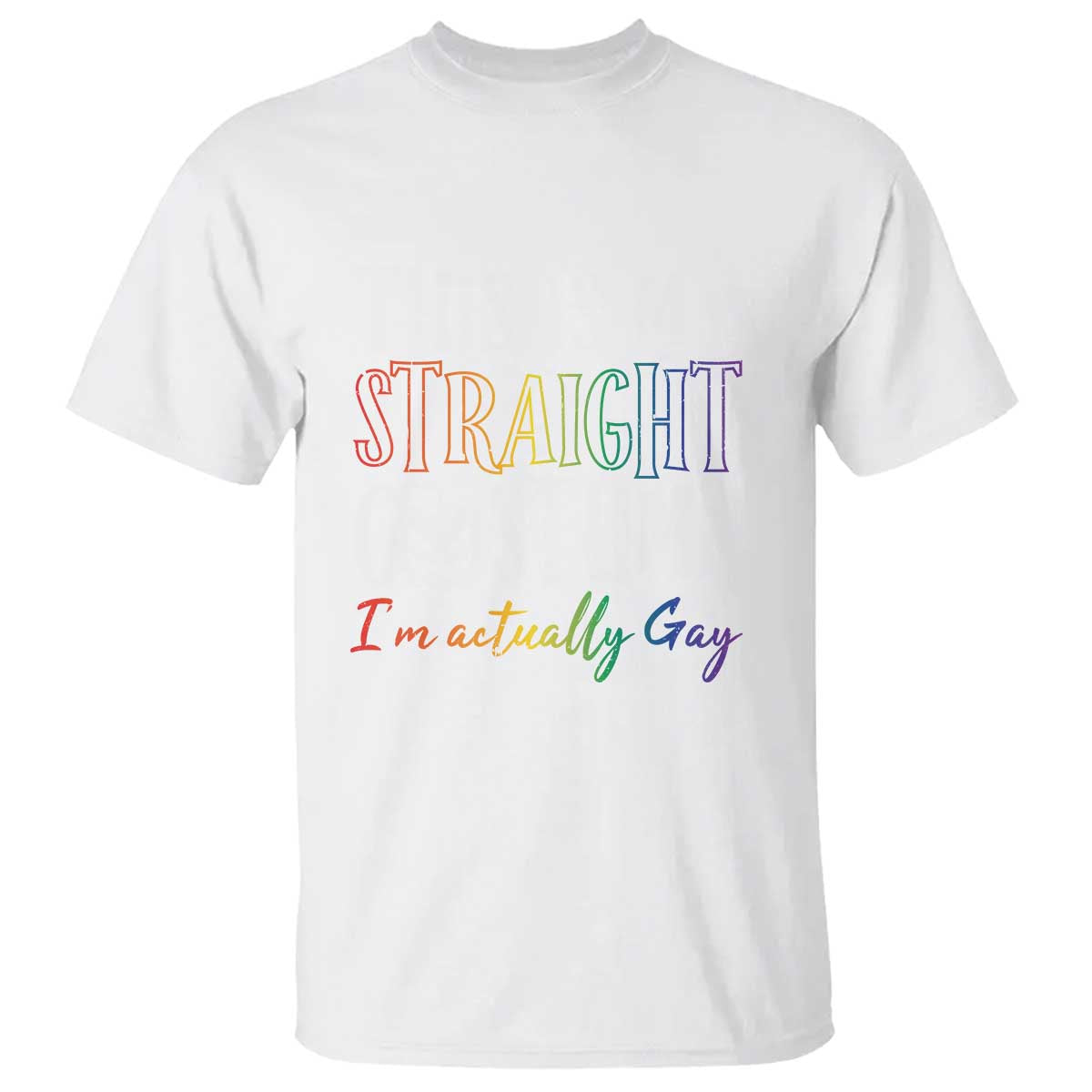 Funny Halloween LGBT T Shirt This Is My Straight Costume - Wonder Print Shop