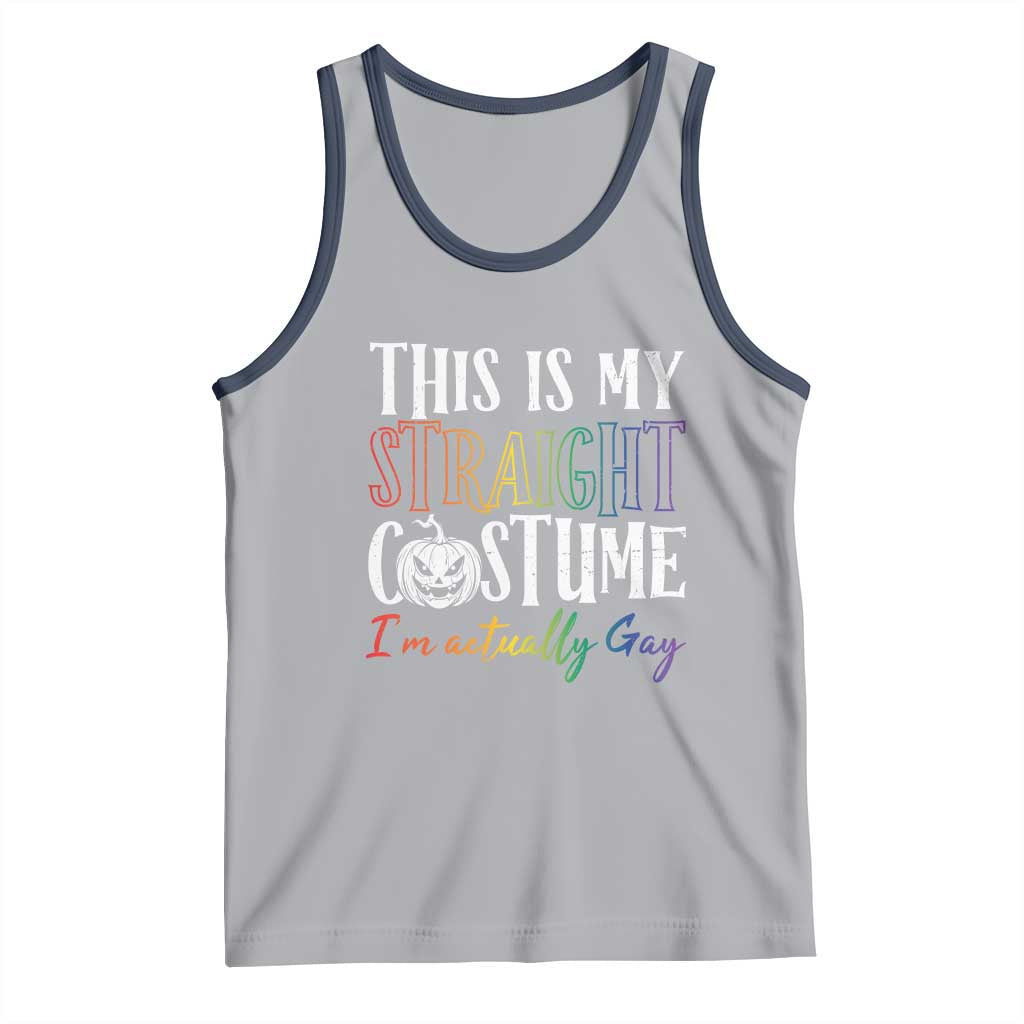Funny Halloween LGBT Tank Top This Is My Straight Costume