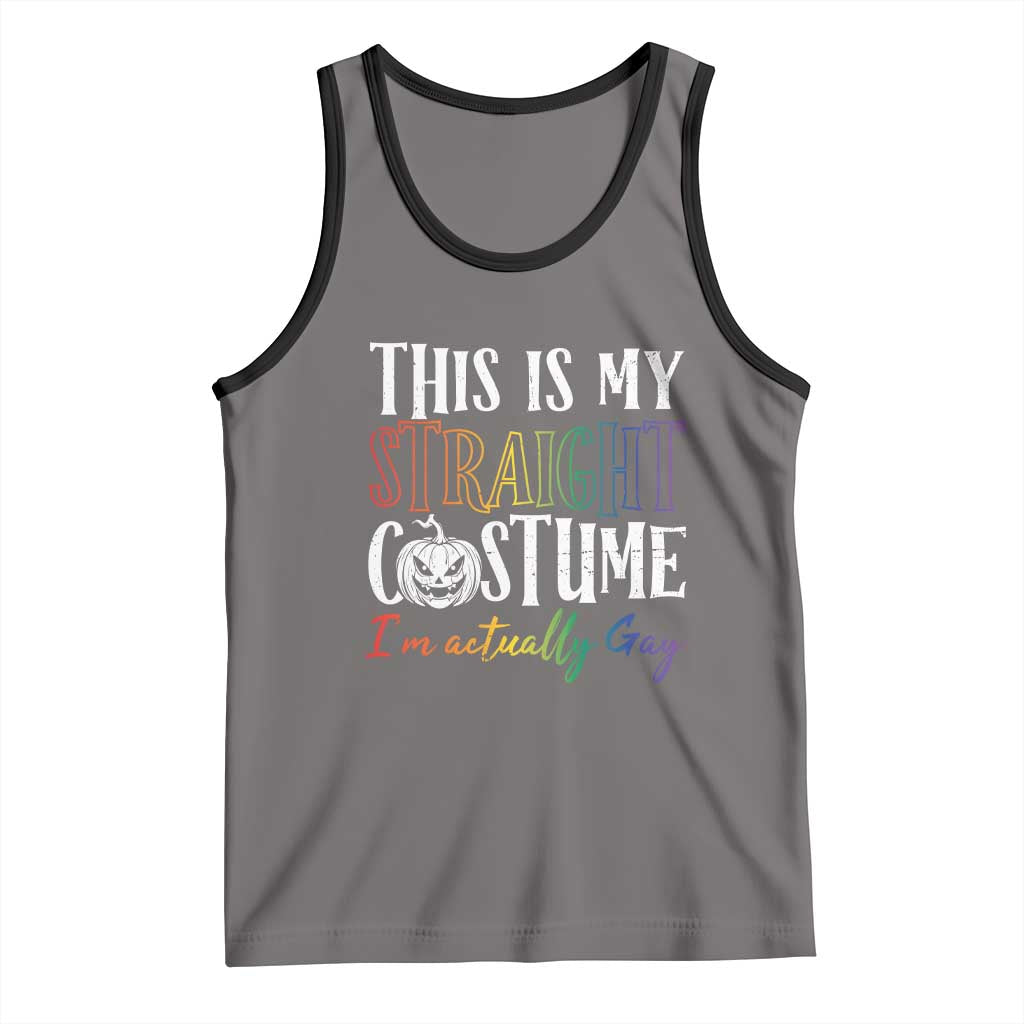 Funny Halloween LGBT Tank Top This Is My Straight Costume
