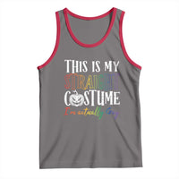 Funny Halloween LGBT Tank Top This Is My Straight Costume