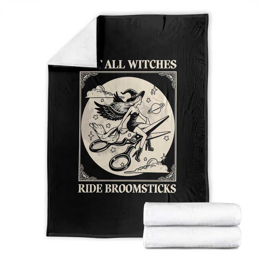 Funny Halloween Lesbian Throw Blanket Some Witches Don't Ride Broomsticks Les Witch - Wonder Print Shop