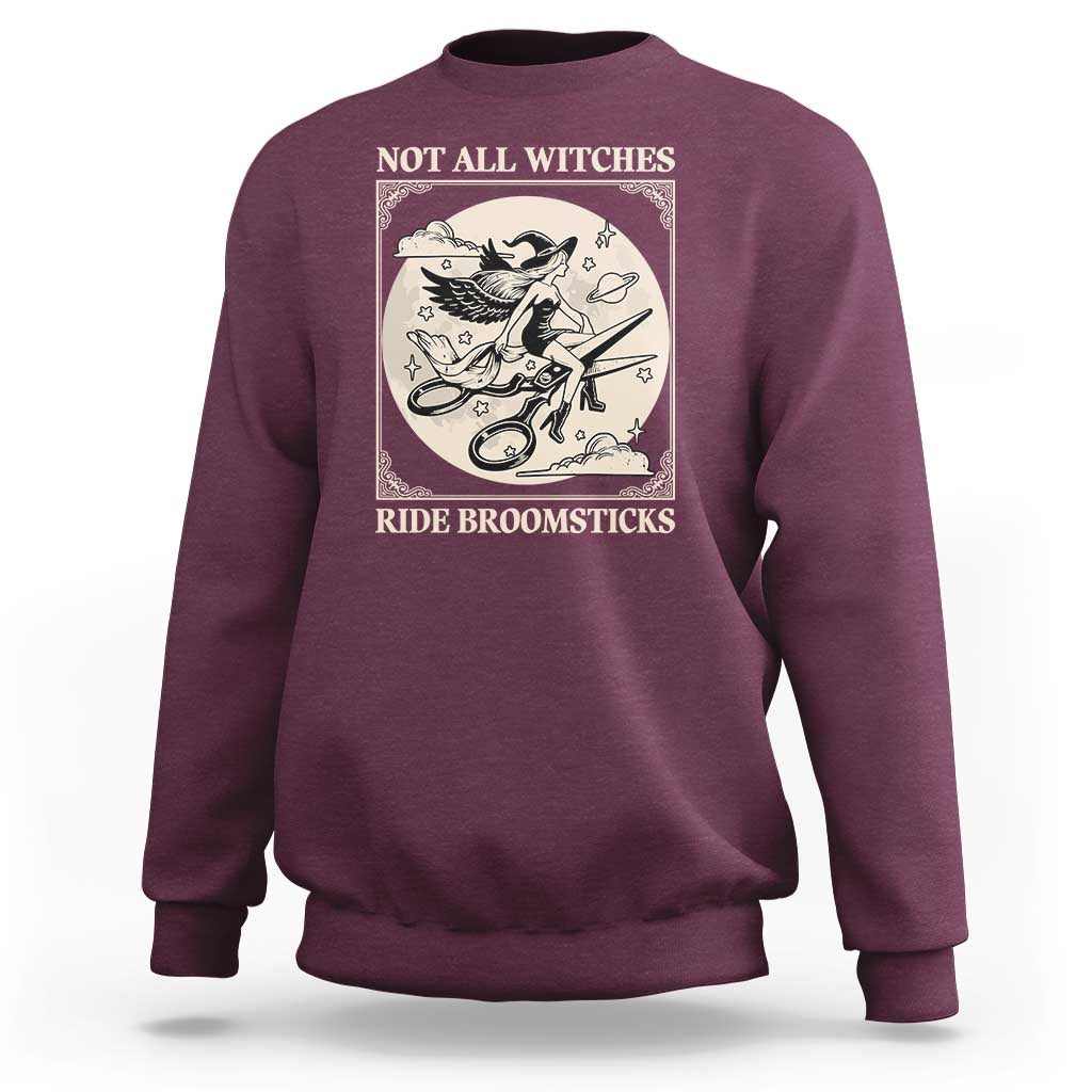 Funny Halloween Lesbian Sweatshirt Some Witches Don't Ride Broomsticks Les Witch - Wonder Print Shop