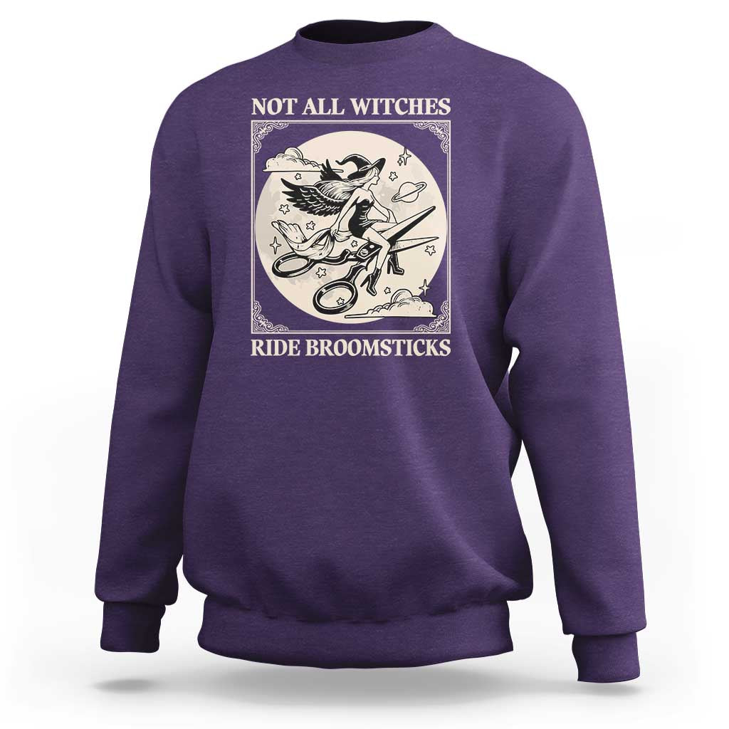 Funny Halloween Lesbian Sweatshirt Some Witches Don't Ride Broomsticks Les Witch - Wonder Print Shop