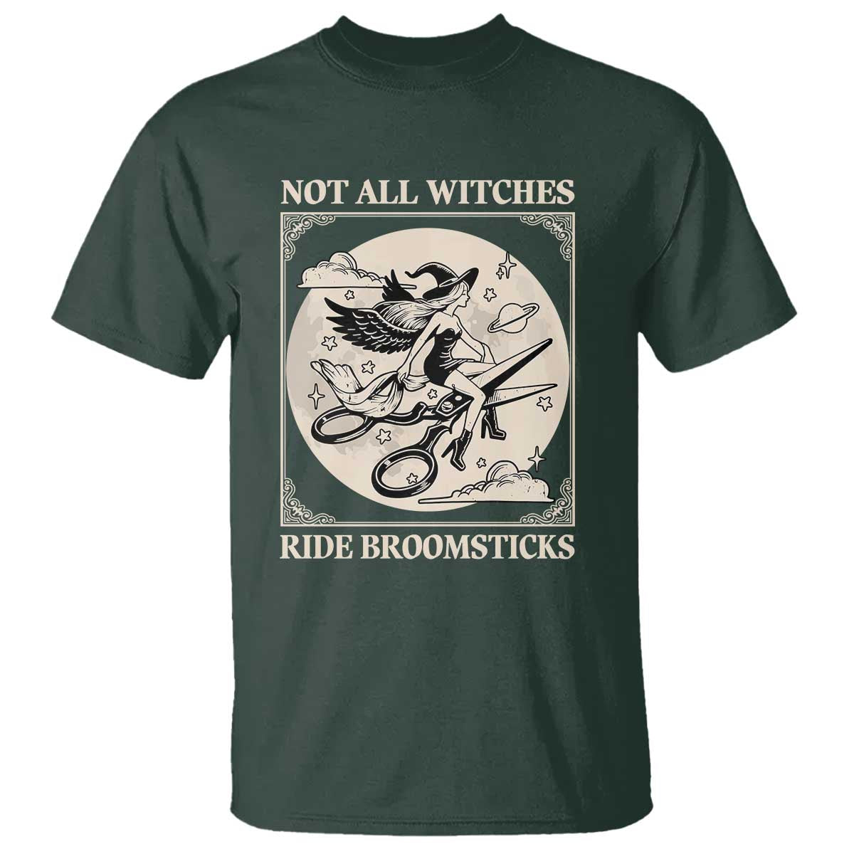 Funny Halloween Lesbian T Shirt Some Witches Don't Ride Broomsticks Les Witch - Wonder Print Shop