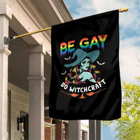 Funny Halloween LGBT Garden Flag Be Gay Do Witchcraft Rainbow Witch - Wonder Print Shop