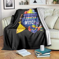 Funny Halloween LGBT Throw Blanket I'm The Lesbian Witch - Wonder Print Shop