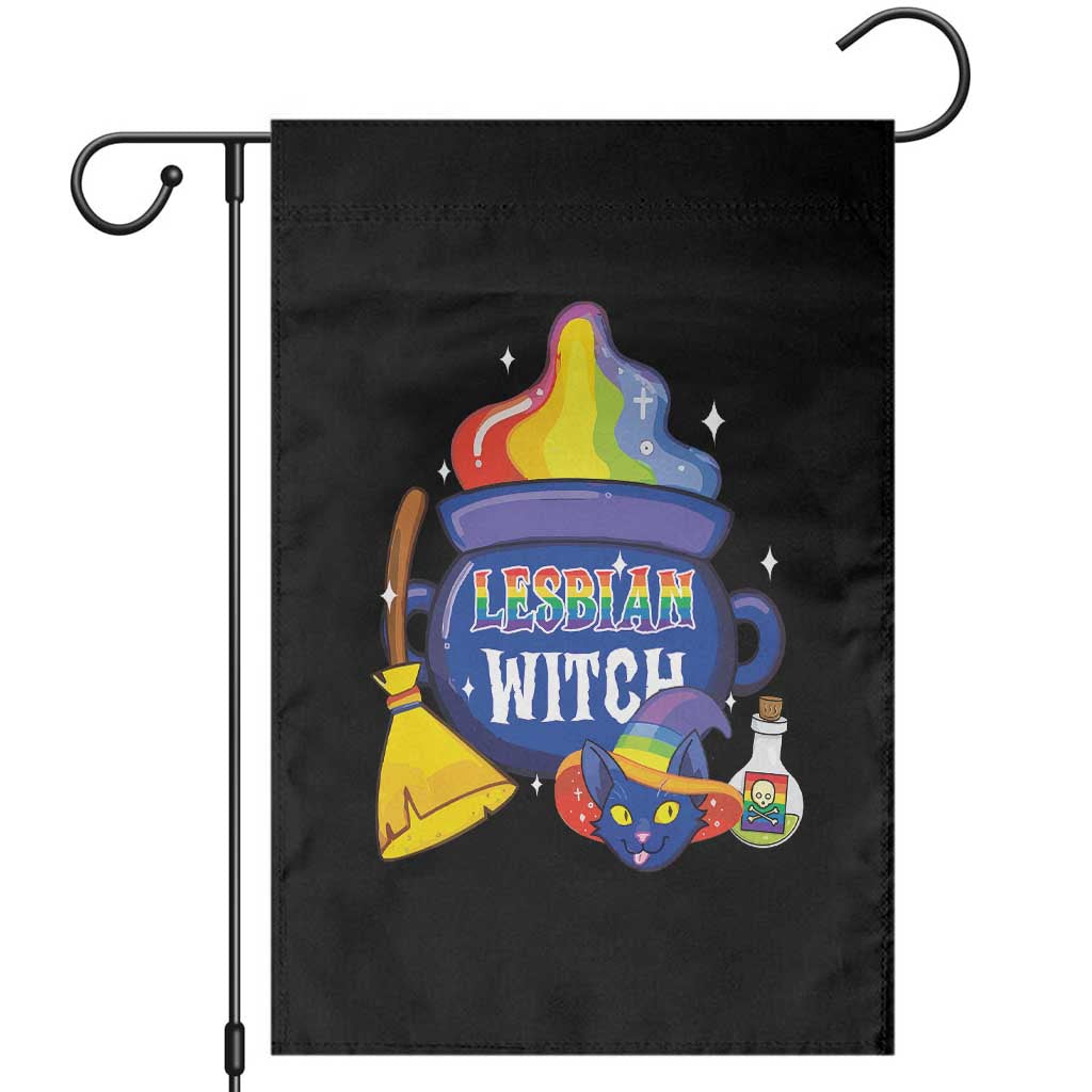 Funny Halloween LGBT Garden Flag I'm The Lesbian Witch - Wonder Print Shop