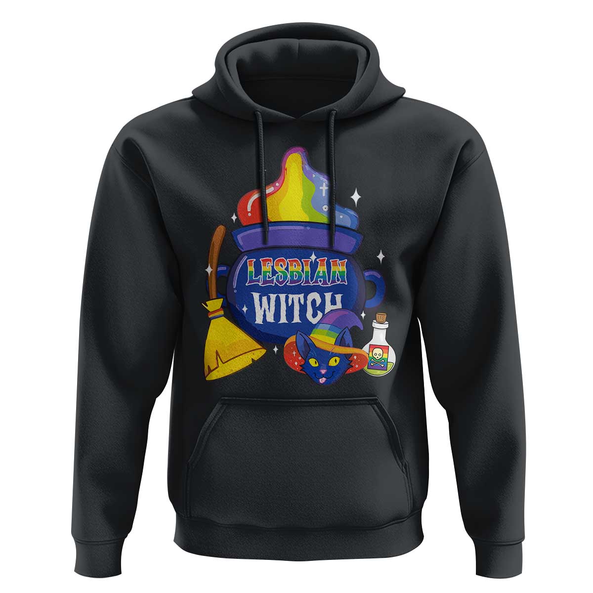 Funny Halloween LGBT Hoodie I'm The Lesbian Witch