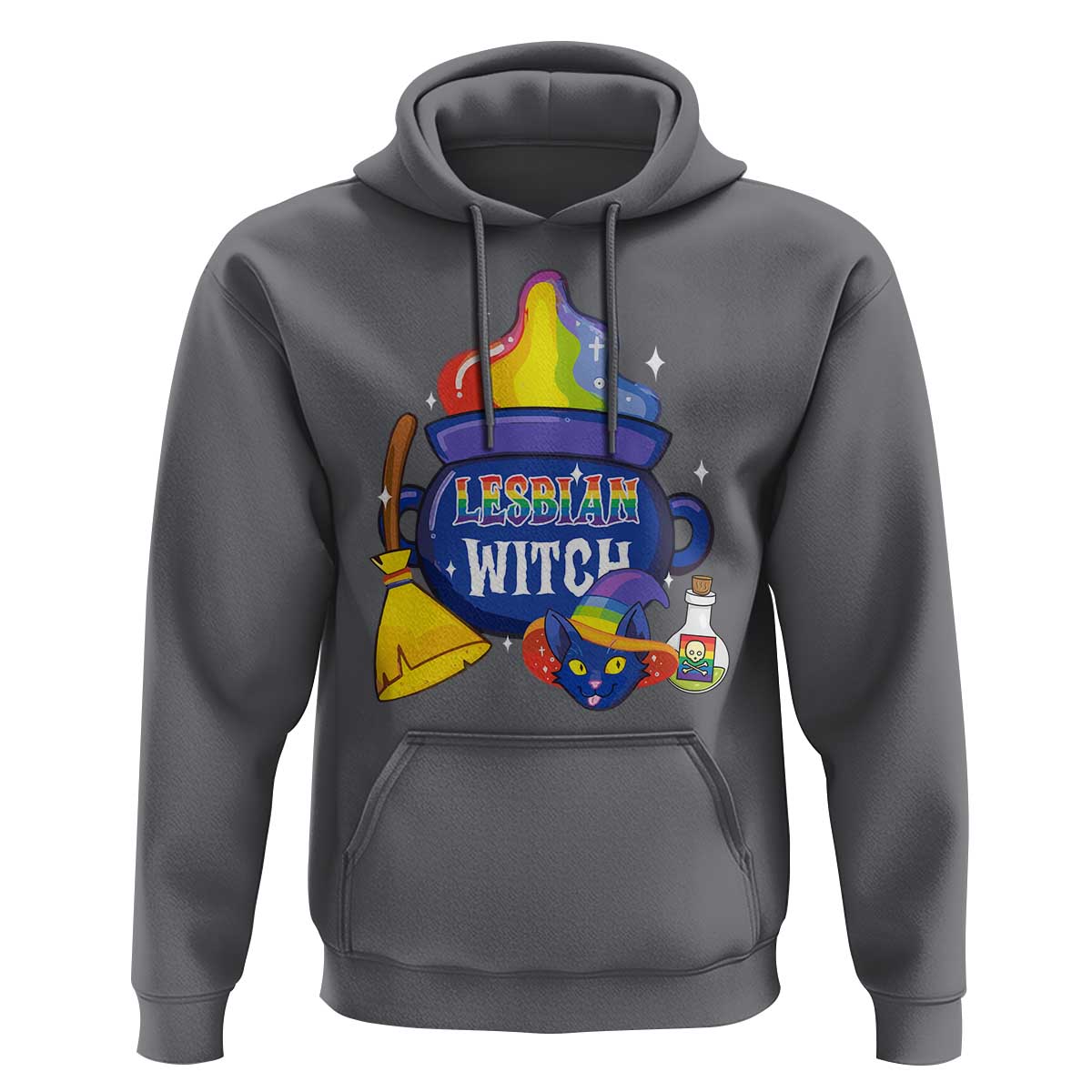 Funny Halloween LGBT Hoodie I'm The Lesbian Witch