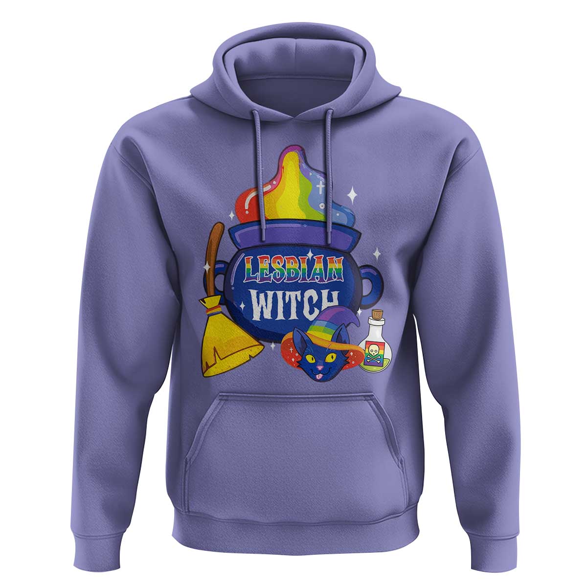 Funny Halloween LGBT Hoodie I'm The Lesbian Witch