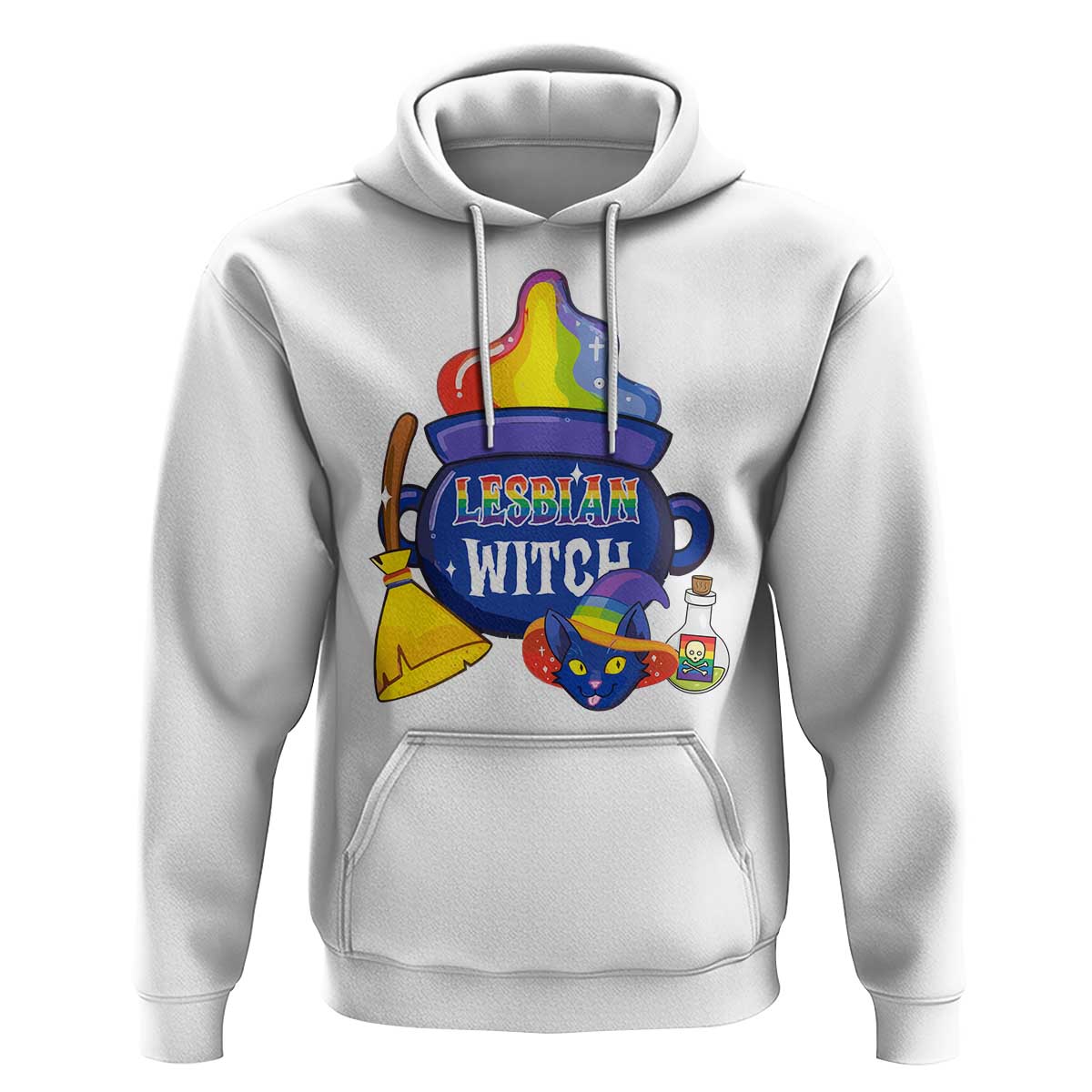 Funny Halloween LGBT Hoodie I'm The Lesbian Witch