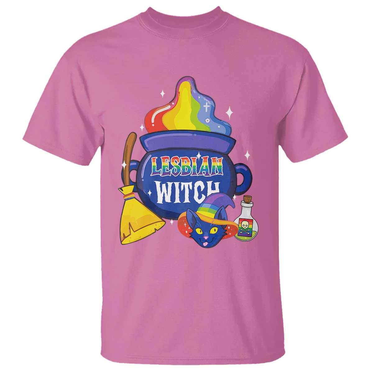 Funny Halloween LGBT T Shirt I'm The Lesbian Witch - Wonder Print Shop