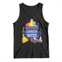 Funny Halloween LGBT Tank Top I'm The Lesbian Witch