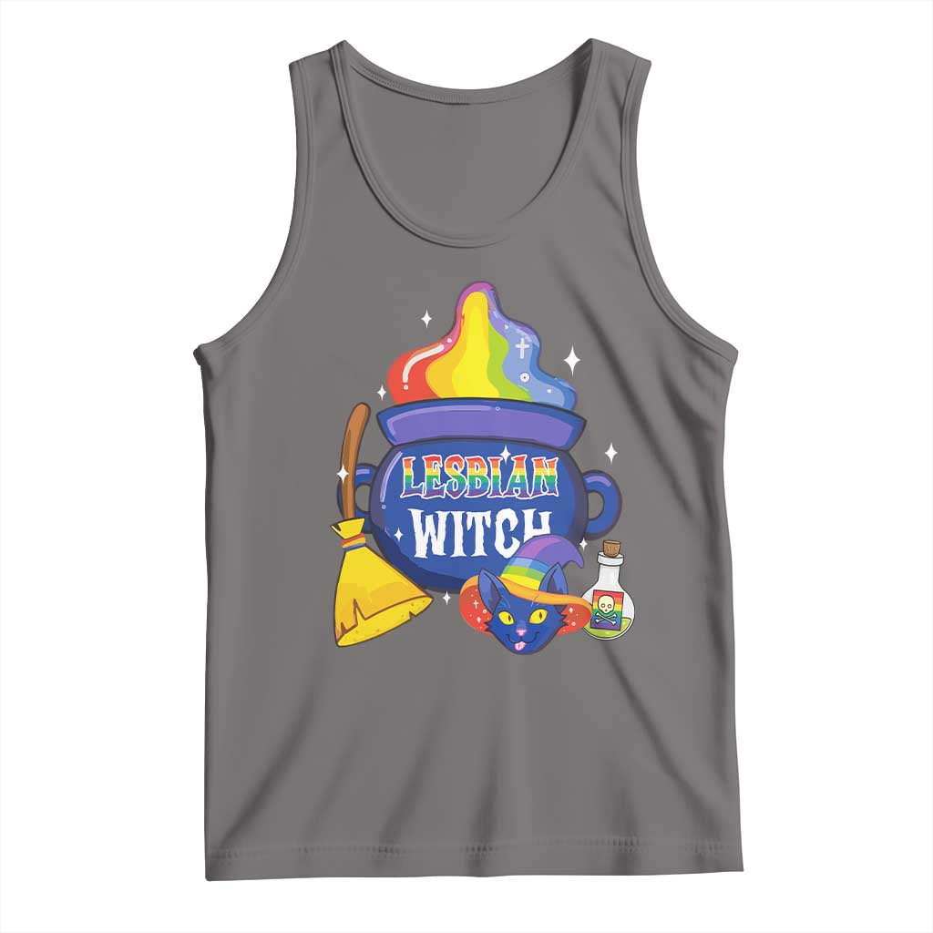 Funny Halloween LGBT Tank Top I'm The Lesbian Witch