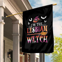 Funny Halloween LGBT Garden Flag I'm The Lesbian Witch Spooky Season - Wonder Print Shop