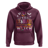 Funny Halloween LGBT Hoodie I'm The Lesbian Witch Spooky Season