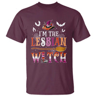 Funny Halloween LGBT T Shirt I'm The Lesbian Witch Spooky Season - Wonder Print Shop