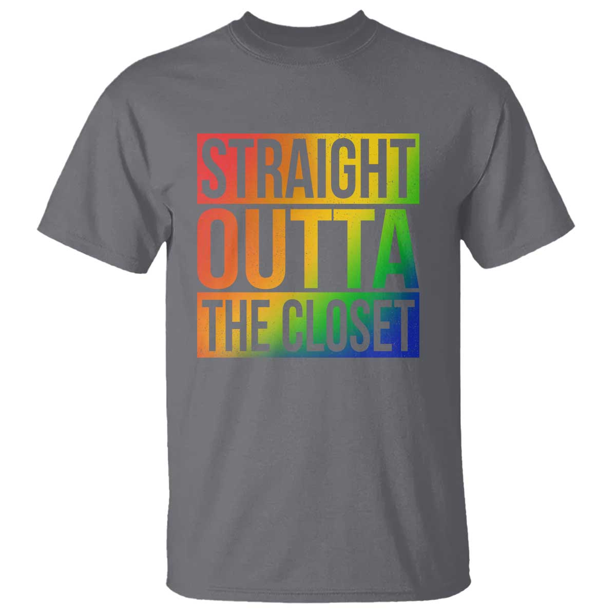 Straight Outta The Closet LGBT Come Out T Shirt - Wonder Print Shop