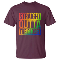 Straight Outta The Closet LGBT Come Out T Shirt - Wonder Print Shop