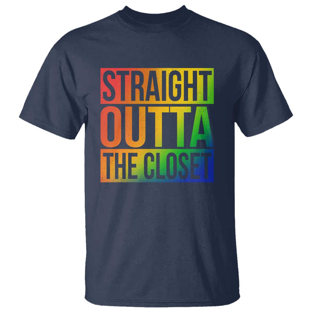 Straight Outta The Closet LGBT Come Out T Shirt - Wonder Print Shop