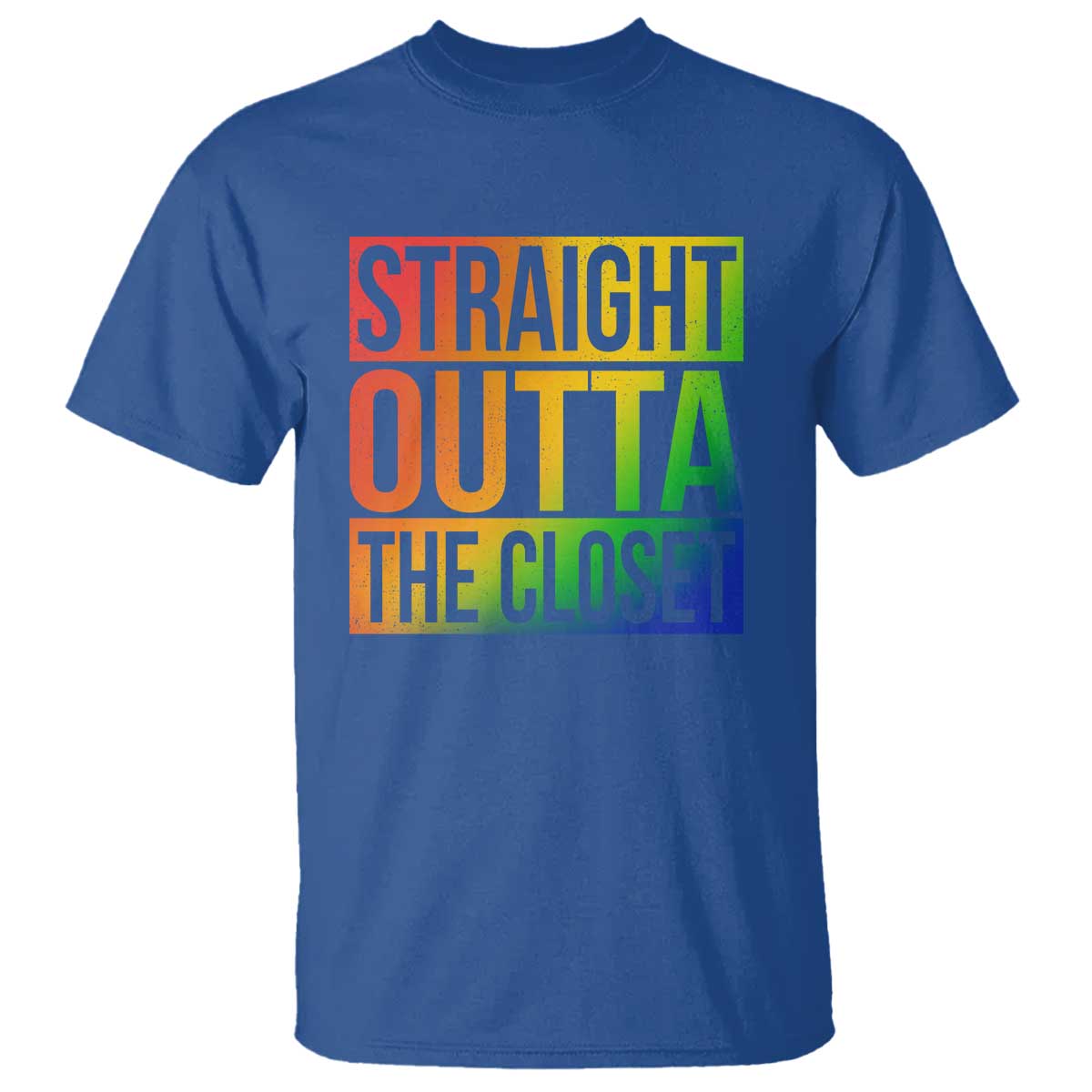 Straight Outta The Closet LGBT Come Out T Shirt - Wonder Print Shop