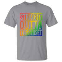 Straight Outta The Closet LGBT Come Out T Shirt - Wonder Print Shop