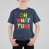 Oh What Fun Christmas Tree Candy Cane T Shirt For Kid - Wonder Print Shop
