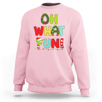 Oh What Fun Christmas Tree Candy Cane Sweatshirt - Wonder Print Shop
