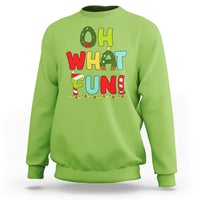 Oh What Fun Christmas Tree Candy Cane Sweatshirt - Wonder Print Shop