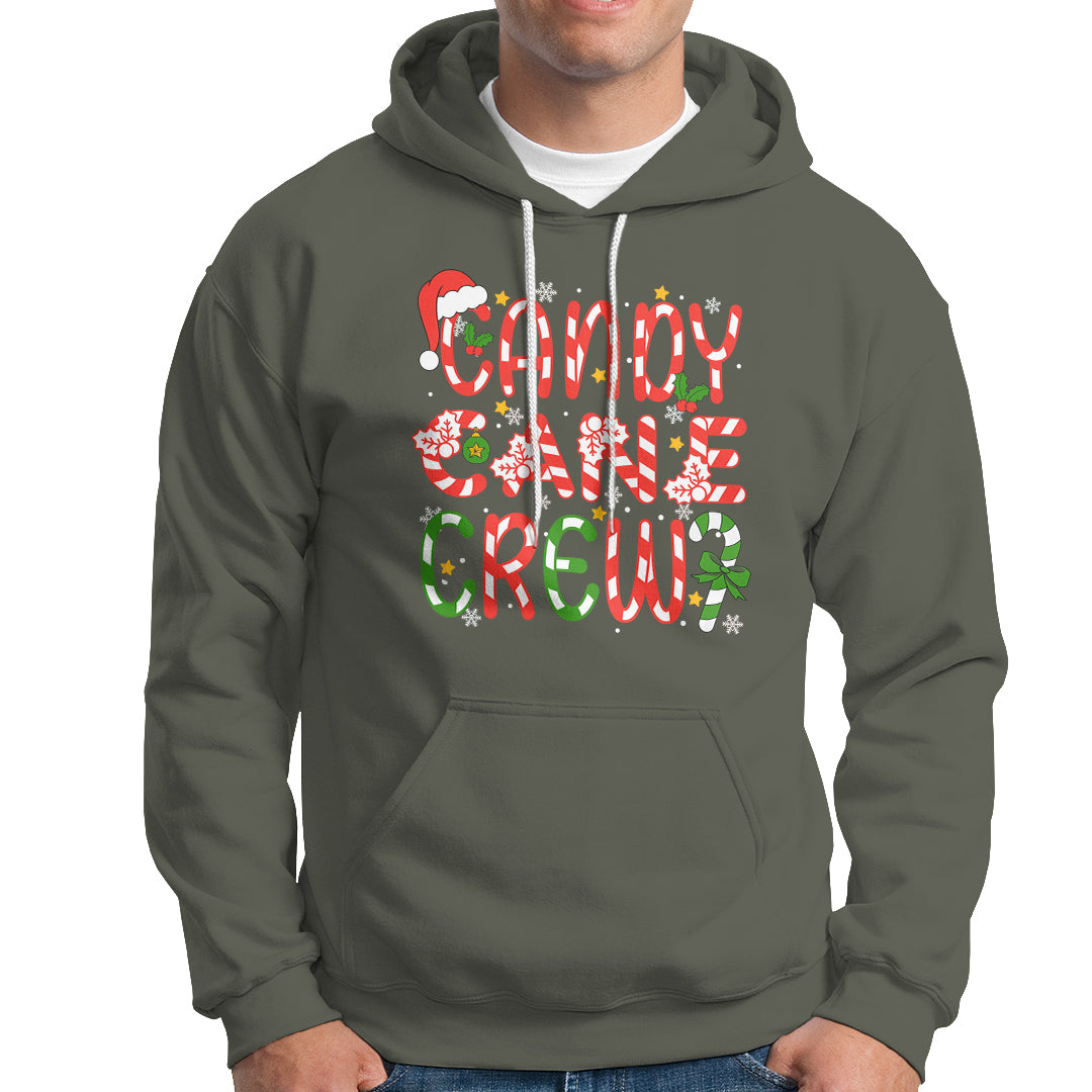 Candy Cane Crew Friend Squad Matching Christmas Hoodie - Wonder Print Shop