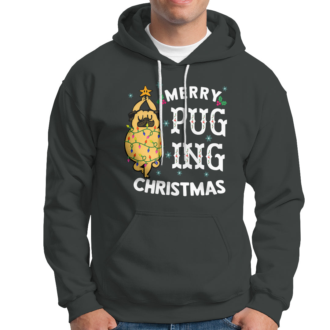 Merry Pugging Christmas Dog Pugmas Pug Xmas Hoodie - Wonder Print Shop