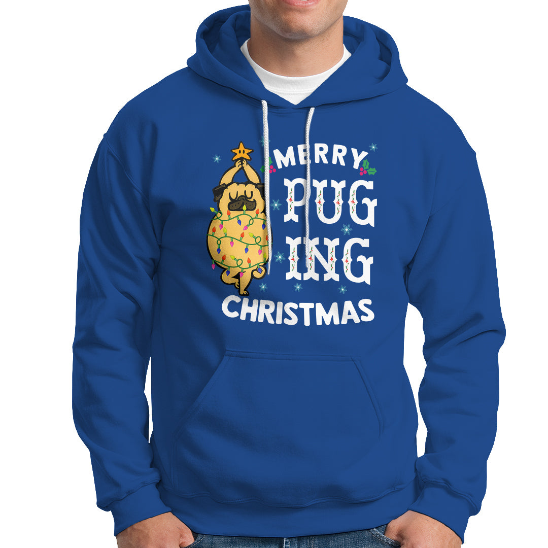 Merry Pugging Christmas Dog Pugmas Pug Xmas Hoodie - Wonder Print Shop