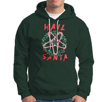 Hail Santa Krampus Ugly Christmas Candy Star Hoodie - Wonder Print Shop